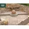 Natural Sandstone Pre-Drilled 50cm Dia Sphere in Rainbow Colour - Complete Water Feature Kit