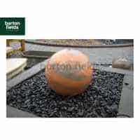 Natural Marble Pre-Drilled 50cm Dia Sphere in Sunset Colour - Complete Water Feature Kit  