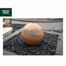 Natural Marble Pre-Drilled 50cm Dia Sphere in Sunset Colour - Complete Water Feature Kit  