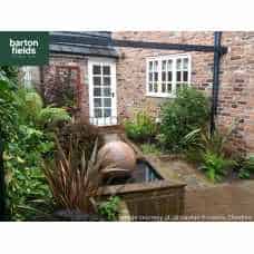 Natural Sandstone Pre-Drilled 50cm Dia Sphere in Rainbow Colour - Complete Water Feature Kit  