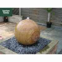 Natural Sandstone Pre-Drilled 60cm Dia Sphere in Rainbow Colour - Complete Water Feature Kit  