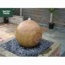 Natural Sandstone Pre-Drilled 60cm Dia Sphere in Rainbow Colour - Complete Water Feature Kit  