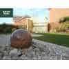 Natural Sandstone Pre-Drilled 40cm Dia Sphere in Rainbow Colour - Complete Water Feature Kit