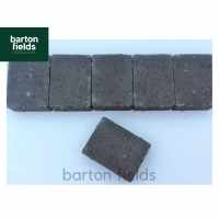 Contemporary Paving Cobble Setts in Charcoal Colour. Size: 105x140x50mm