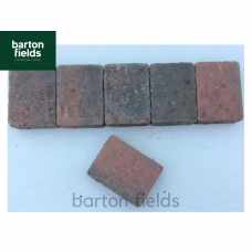 Tumbled Block Paving Cobble Setts in Brindle Colour - 105x140x50mm