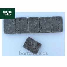 Tumbled Block Paving Cobble Setts in Charcoal - 105x140x50mm