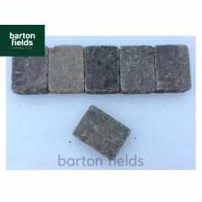Tumbled Paving Cobble Setts in Graphite Blend Colour - 105x140x50mm