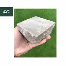Natural Sandstone Paving Cobbles in Forest  Blend Colour - 100x100x40-60mm