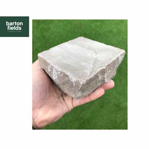 Natural Sandstone Cobbles, Forest  Blend - 10cm x 10cm