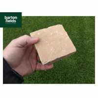 Natural Sandstone Paving Cobbles in Harvest Blend Colour - 100x100x40-60mm