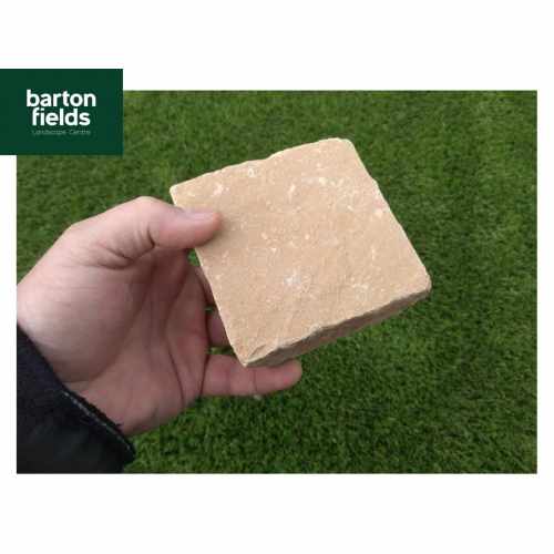 Natural Sandstone Cobbles, Harvest - 10cm x 10cm